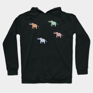 Woolly Mammoth Herd - Cute Kids Cartoon Hoodie